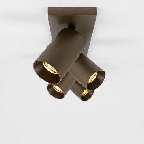 Éclairage intérieur Mila 4 spot en saillie bronze moderne