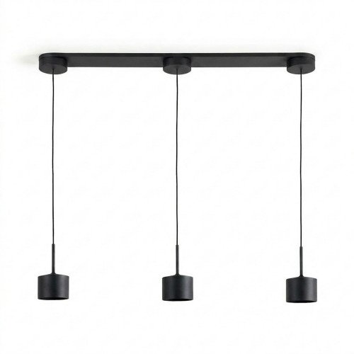 éclairage intérieur june suspension noir moderne 3 lumières