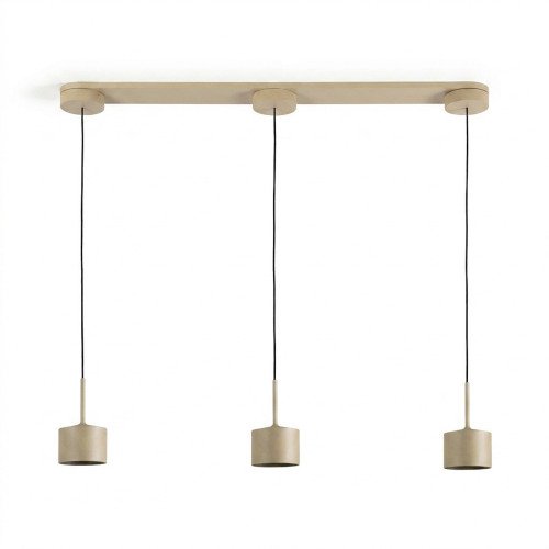 éclairage intérieur june suspension champagne moderne 3 lumières