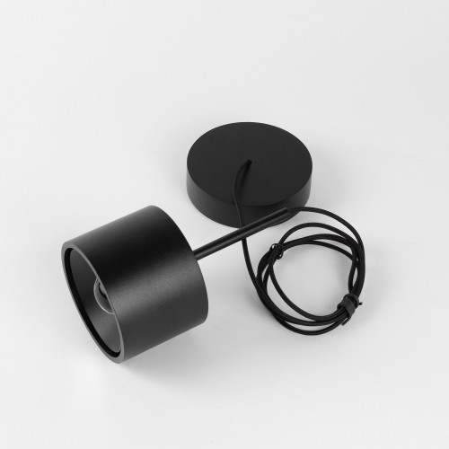 Lampe d’intérieur suspension June noire aluminium moderne