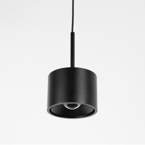Lampe d’intérieur suspension June noire aluminium moderne