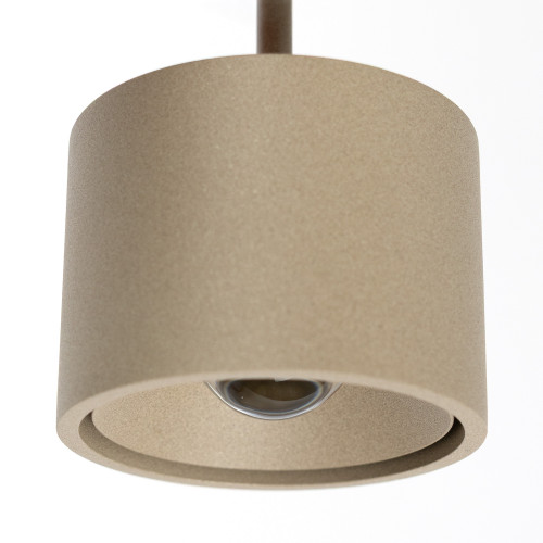 éclairage intérieur june suspension champagne moderne 3 lumières