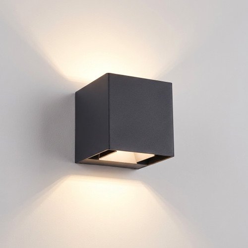 Lampe extérieure Brian applique murale noire LED moderne