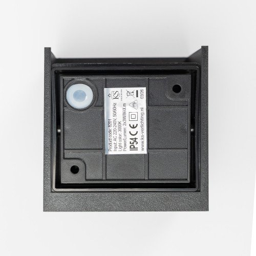 Lampe extérieure Brian applique murale noire LED moderne