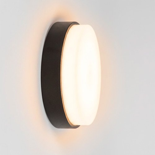 Lampe d'extérieur Cedric applique murale noire en aluminium moderne