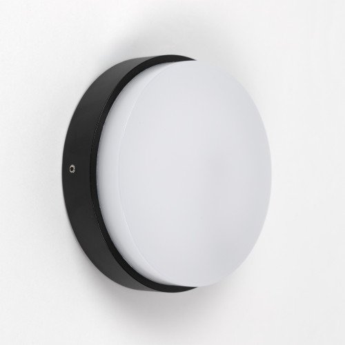 Lampe d'extérieur Cedric applique murale noire en aluminium moderne
