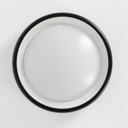Applique extérieure Flint noire moderne en aluminium