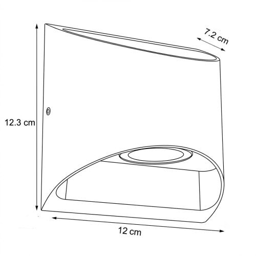 Lampe d'extérieur Reno applique murale Up & Down noire