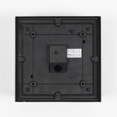 Lampe d'extérieur Timothy plafonnier noir en aluminium