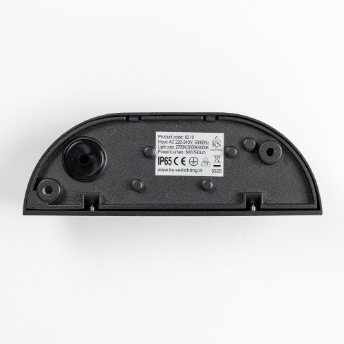 Luminaire d'extérieur Nathan applique murale noire IP65 moderne