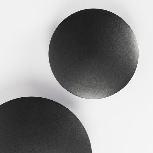 Lampe d'extérieur Eclips applique murale Moyen noire aluminium moderne