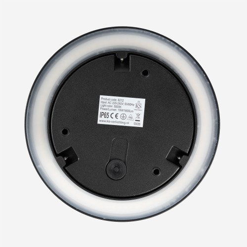 Lampe d'extérieur Eclips applique murale Moyen noire aluminium moderne