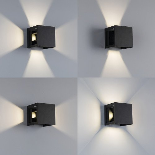 Lampe d'extérieur Tyler Up & Down noire
