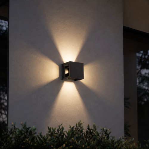 Lampe d'extérieur Tyler Up & Down noire