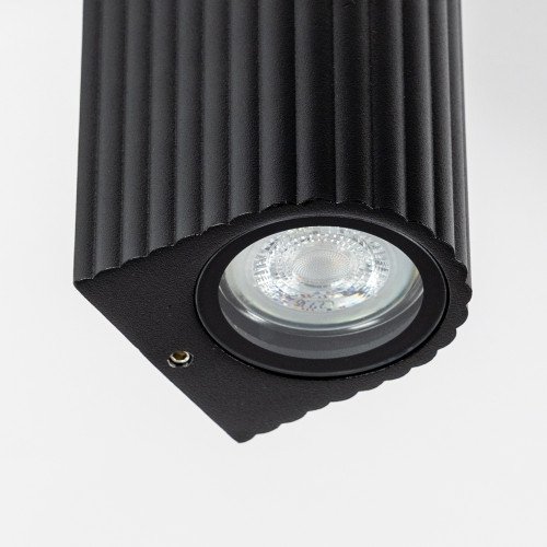Lampe d'extérieur Oscar applique murale noire GU10 moderne