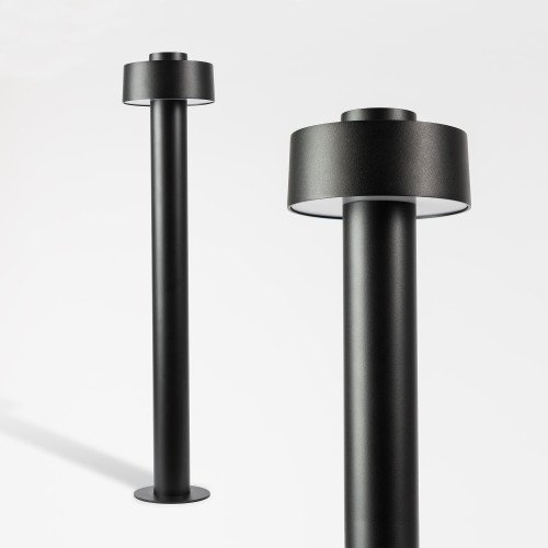 Éclairage extérieur Lewis lampe de jardin noire 60 cm