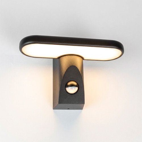 Luminaire d'extérieur avec détecteur de mouvement Zack applique murale noire