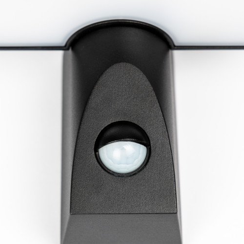 Luminaire d'extérieur avec détecteur de mouvement Zack applique murale noire
