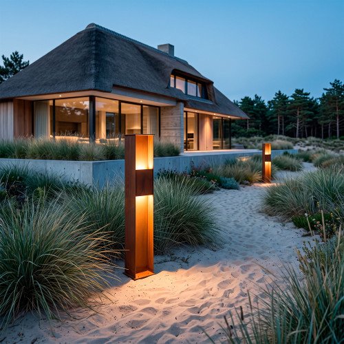 Éclairage extérieur Ferro 100 lampe de jardin en acier Corten