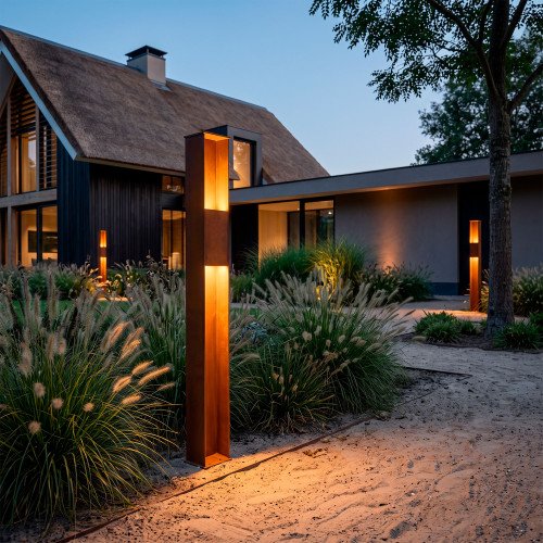 Éclairage extérieur Ferro 115 lampe de jardin en acier Corten