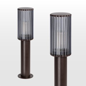 Éclairage extérieur Sablon 3 lampe de jardin brun-noir