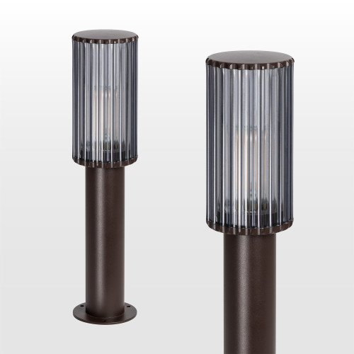 Éclairage extérieur Sablon 3 lampe de jardin brun-noir
