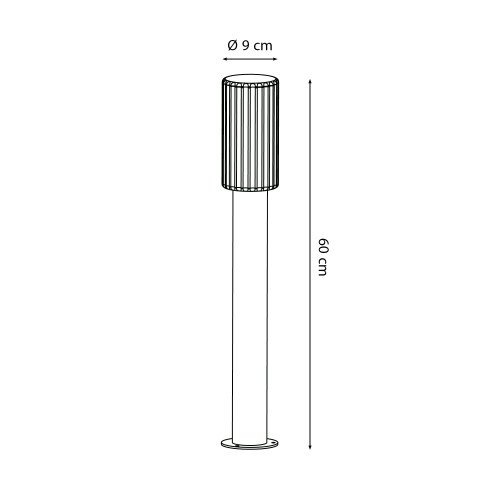 Éclairage extérieur Sablon 2 lampe de jardin brun-noir