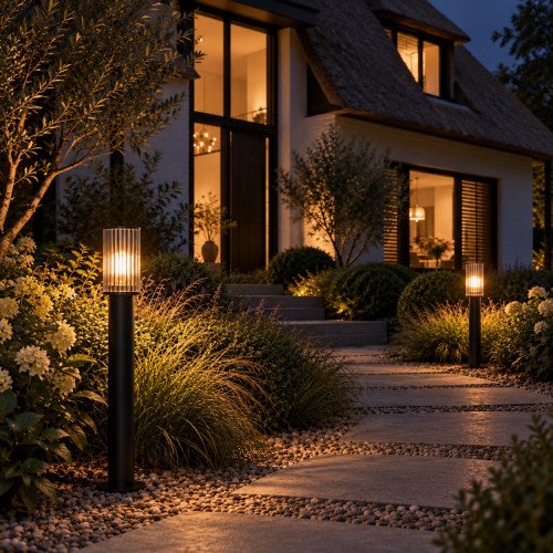 Éclairage extérieur Sablon 2 lampe de jardin brun-noir