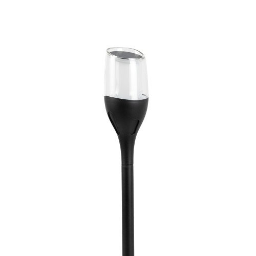 Lampe extérieure Torch lampe de jardin solaire noire moderne