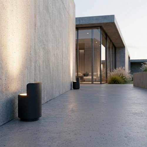 lampe extérieure spot on spot de sol anthracite moderne