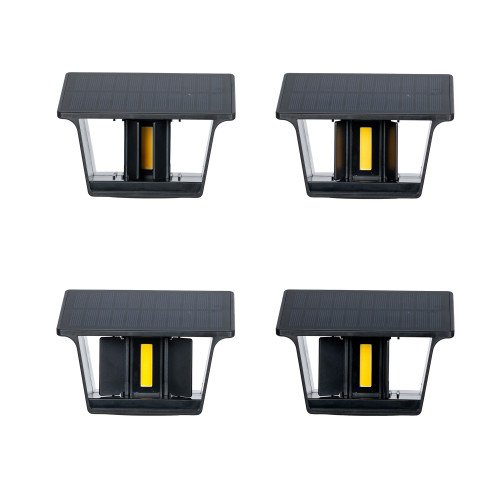 Lampe extérieure Mitch applique murale solaire noire moderne