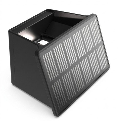Lampe extérieure Mitch applique murale solaire noire moderne