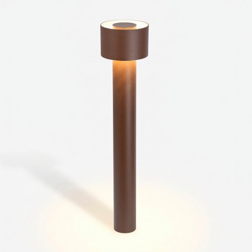 lampe extérieure leeds lampe de jardin corten aluminium moderne