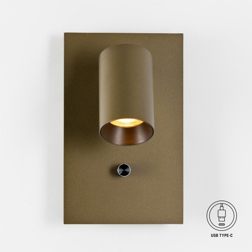 Lampe intérieure Mila lampe de chevet bronze variateur
