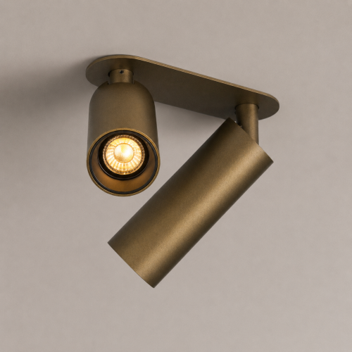 Éclairage intérieur Vigo spot encastrable 2 lumières bronze
