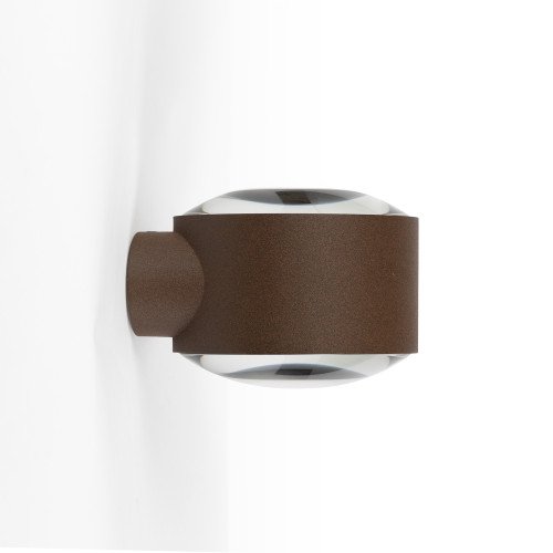 Fenêtre en verre convexe brun rustique applique murale moderne Up & Down