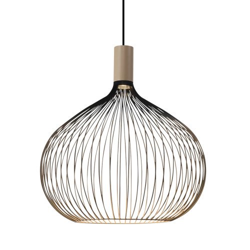 Éclairage intérieur suspension Isabel noir beige