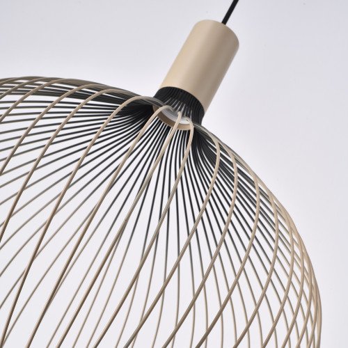 Éclairage intérieur suspension Isabel noir beige