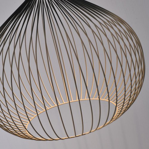 Éclairage intérieur suspension Isabel noir beige