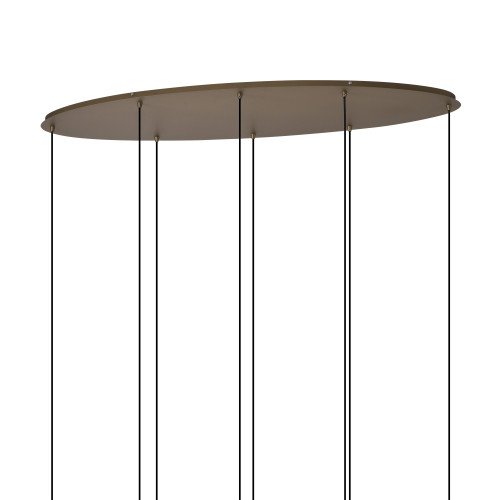 Éclairage intérieur suspension Isabel 8 lumières noir or