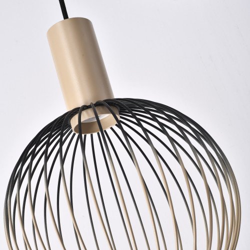 Éclairage intérieur 5 suspension Ascha noir beige
