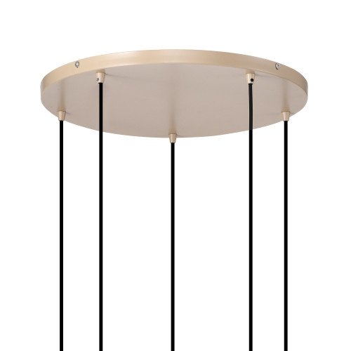 Éclairage intérieur 5 suspension Ascha noir beige