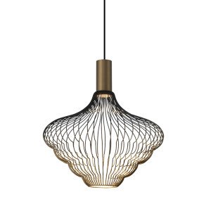 Éclairage intérieur Asli 1 lumière noir or
