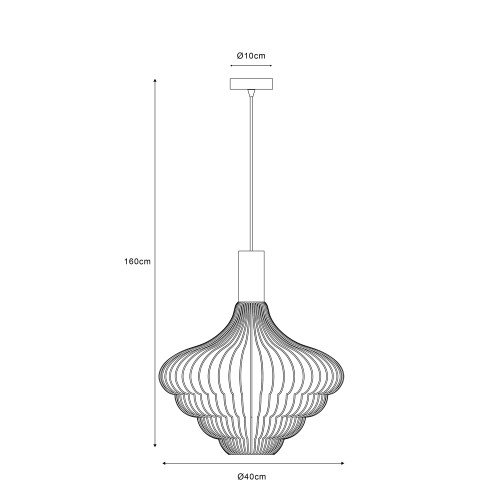 Éclairage intérieur Asli 1 lumière noir or