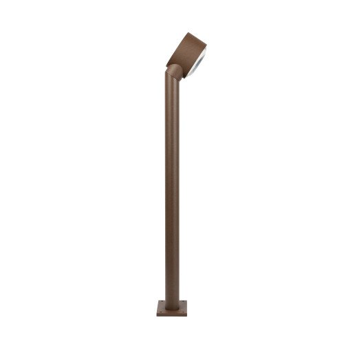 Lampe extérieure Scope lampe de jardin brun rustique aluminium lentille convexe