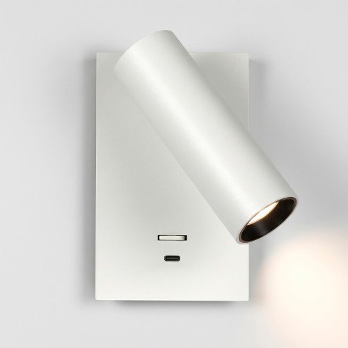 Éclairage intérieur Elias lampe de chevet blanche orientable