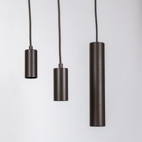 Éclairage intérieur Nura suspension 5 lumières grège moderne
