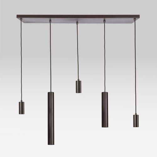 Éclairage intérieur Nura suspension 5 lumières grège moderne