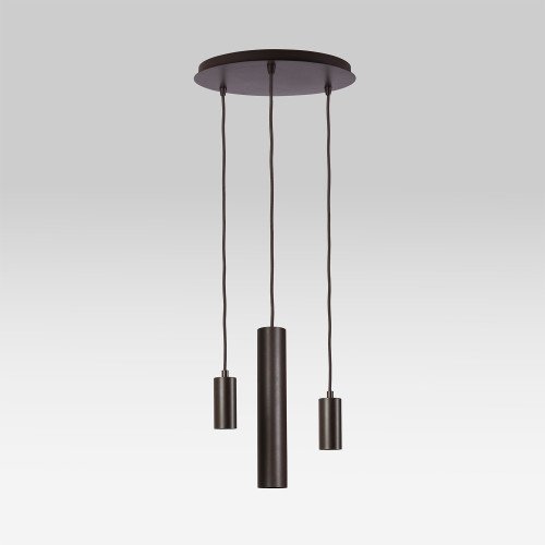 Éclairage intérieur Zari suspension 3 lumières grège moderne