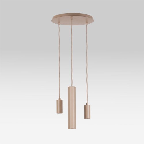 Éclairage intérieur Zari suspension 3 lumières sable moderne